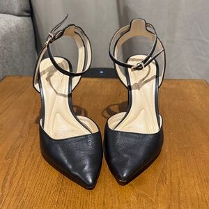 Jessica Simpson Black Ankle Strap Heels